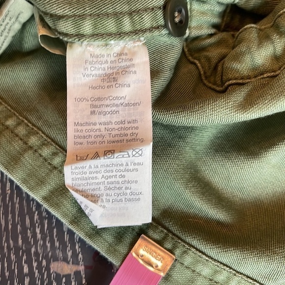 MADEWELL Claremont Drawstring Jacket. Size Medium. Style Al889. Military. Small. - Picture 11 of 11